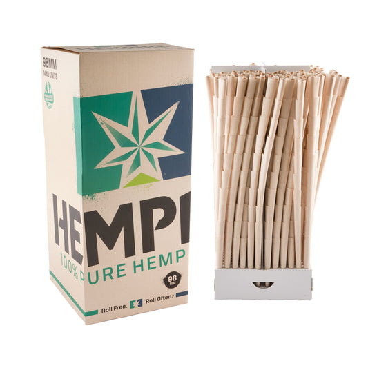 Hempire Paper Cones – 98mm – 1440pc – Branded Tip
