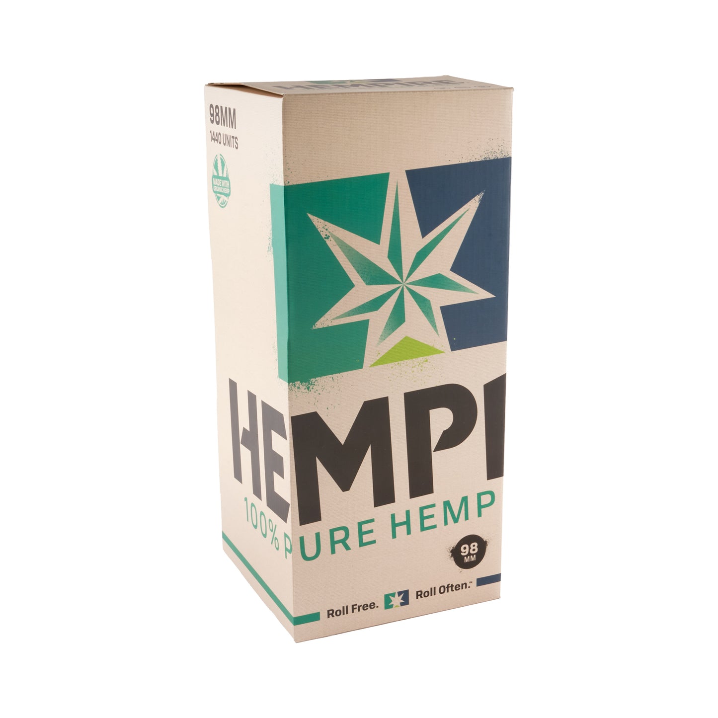 Hempire Paper Cones – 98mm – 1440pc – Branded Tip