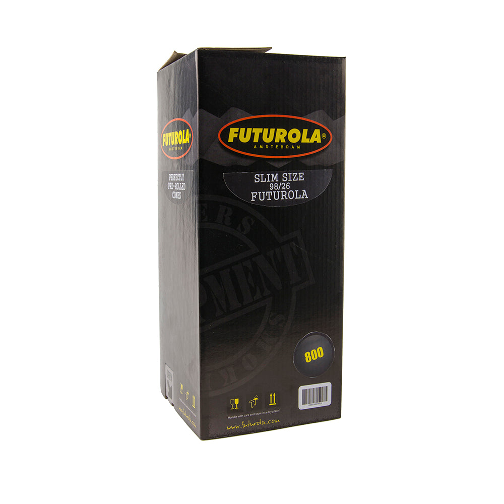 Futurola Paper Cones - 98mm - 800pc - Non-Branded Tip - White