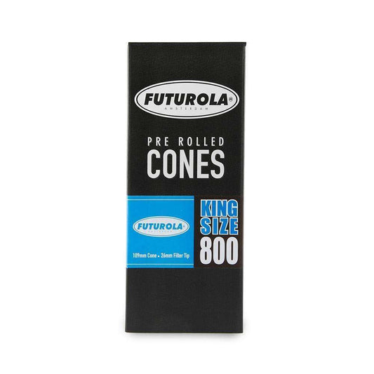 Futurola Paper Cones -  King Size - 800pc - Non-Branded Tip - White