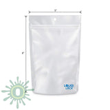 Loud Lock All States Mylar Bags - White 1/2 Oz 1000 Count / Collective Supplies