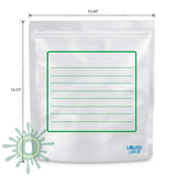 Loud Lock All States Mylar Bags - White/clear 1000Ct 1 Lb 30 Count / Collective Supplies