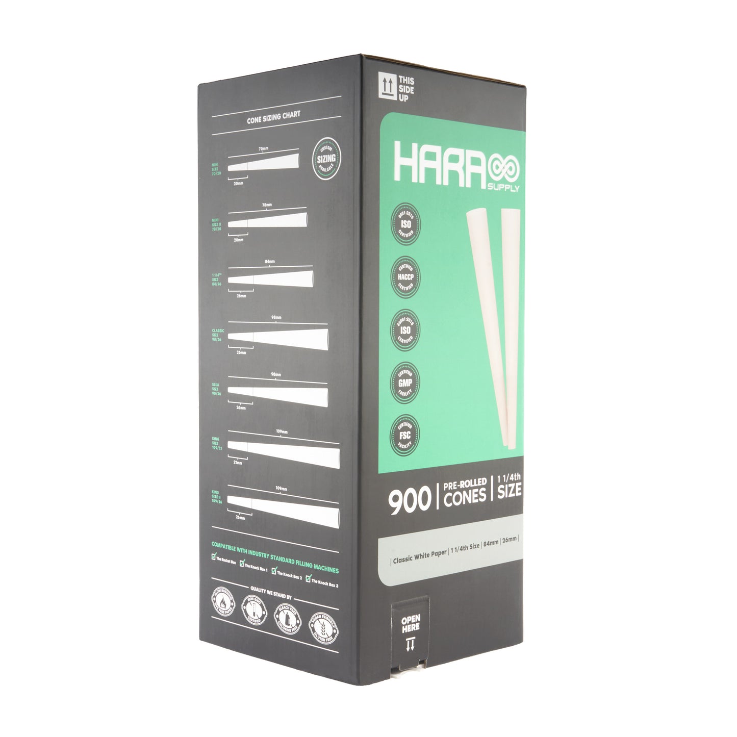 Hara Supply Paper Cones - 1 1/4 Size - 900pc