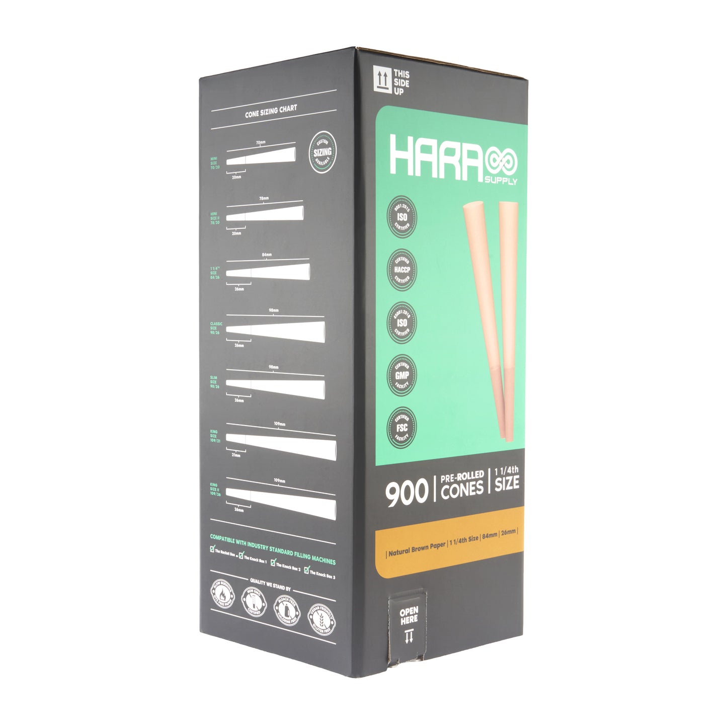 Hara Supply Paper Cones - 1 1/4 Size - 900pc