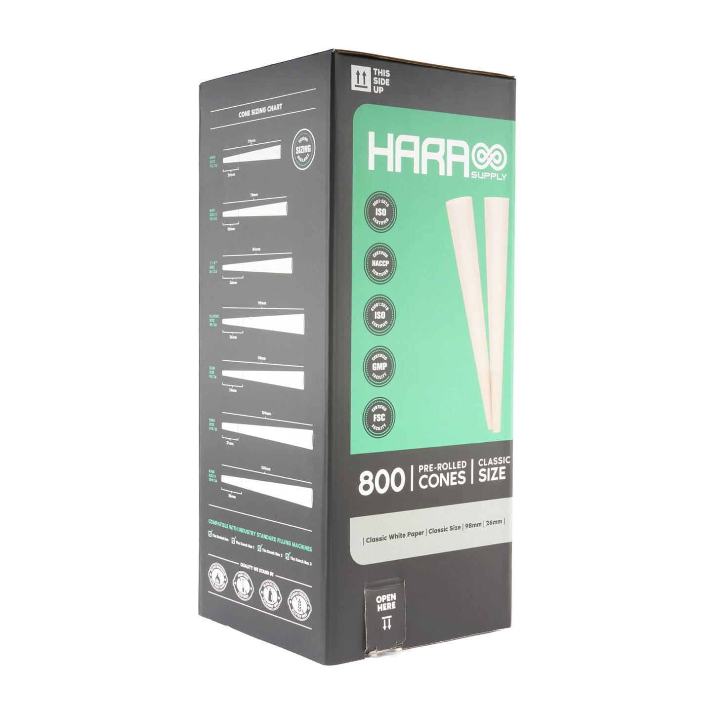 Hara Supply Paper Cones - 98mm - 900pc
