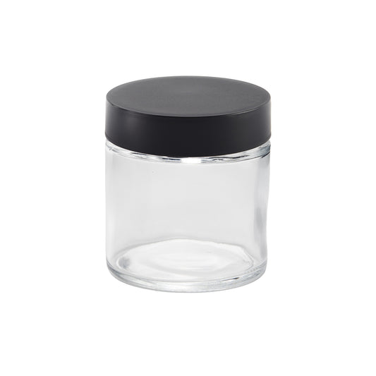 Loud Lock Glass Jar w/ Cap - 3oz / 60mm - 100pc - Child Resistant