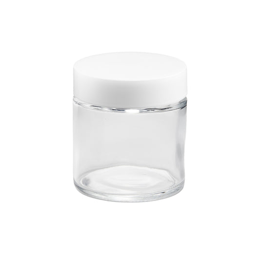Loud Lock Glass Jar w/ Cap - 3oz / 60mm - 100pc - Child Resistant