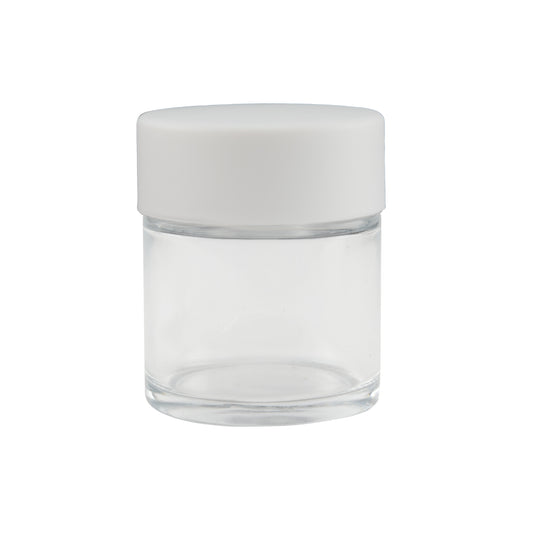 Loud Lock Concentrate Glass Jar w/ Cap - 1oz / 44mm - 200pc - Child Resistant