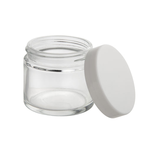 Loud Lock Glass Jar w/ Cap - 2oz / 60mm - 100pc - Child Resistant