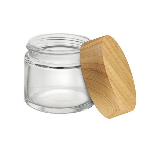 Loud Lock Glass Jar w/ Cap - 2oz / 60mm - 100pc - Child Resistant
