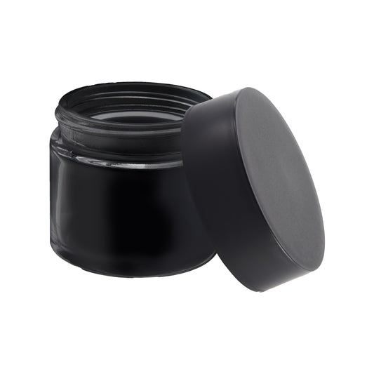 Loud Lock Glass Jar w/ Cap - 2oz / 60mm - 100pc - Child Resistant