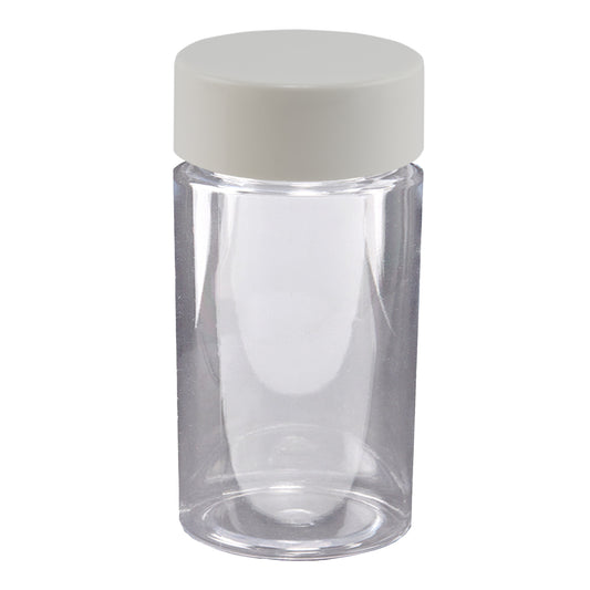 Loud Lock Plastic Jar w/ Cap - 75mm / 43mm - 100pc - Child Resistant