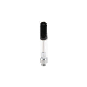 Wide Mouth Ceramic Glass Oil Atomizer 1.6 Mm - Black 1Ml Ez Process 100Ct Cartridge