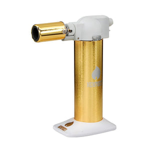 Newport Table Top Torch 6" - Gold/White