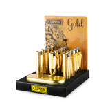 Clipper Full Metal Lighter Display - 12ct - Gold