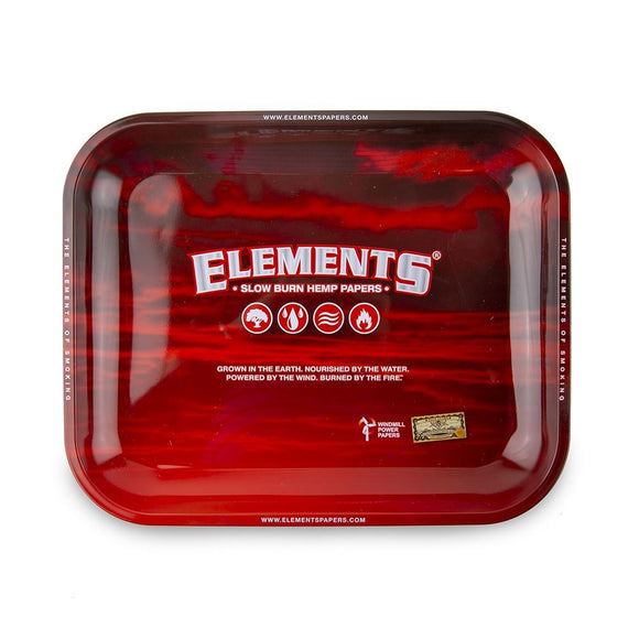 Elements Rolling Tray Red - Large