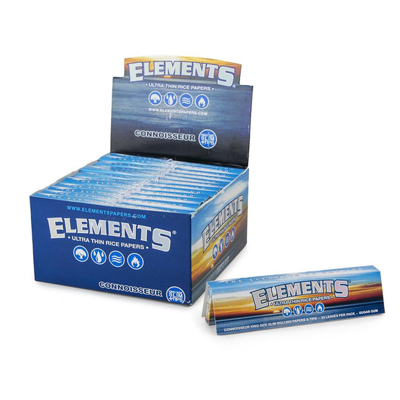 Elements Connoisseur King Size w/ Tips - 24ct