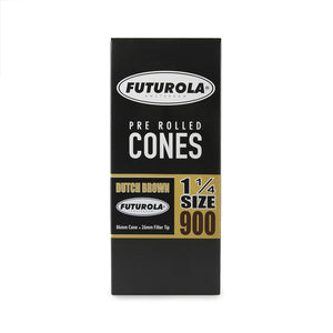 Futurola Cones / 1 1/4 / Dutch Brown / 900 Ct