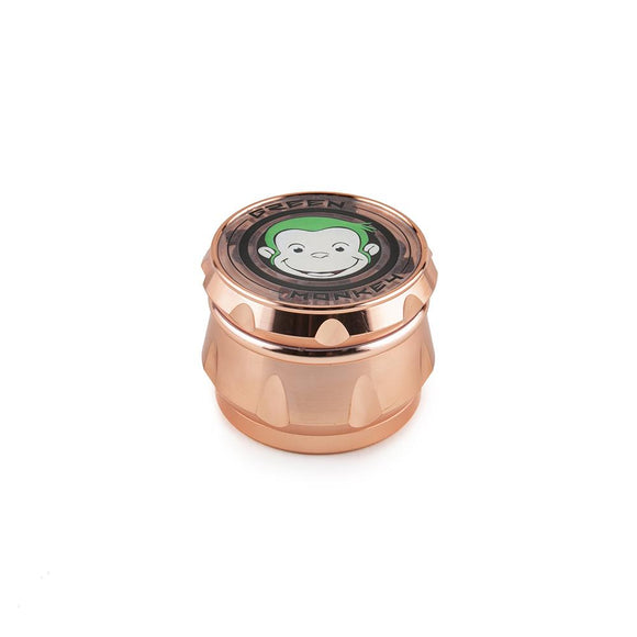 Green Monkey Grinder - Baboon - Clear Top - Rose Gold - 63MM