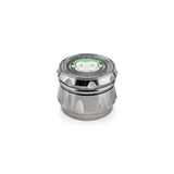 Green Monkey Grinder - Baboon - Clear Top - Silver - 63MM
