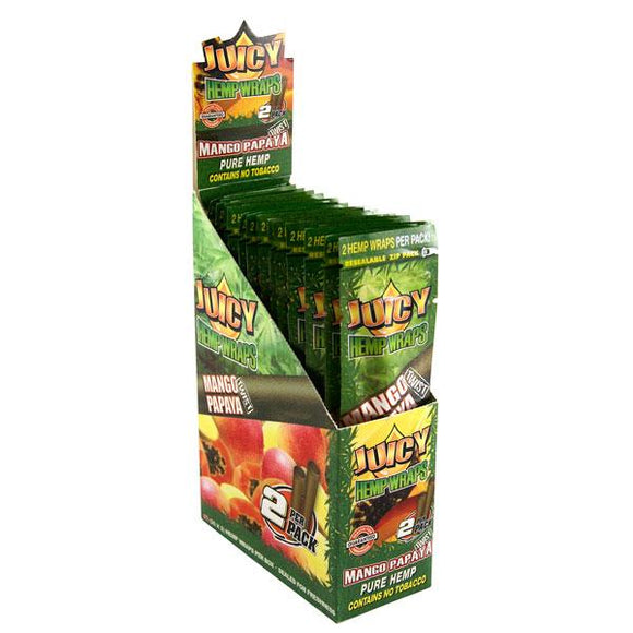 Juicy Jays Hemp Wraps Mango Papaya Flavor 25 CT