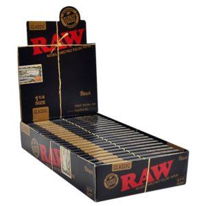Raw Black Classic Rolling Papers Single Wide 25ct