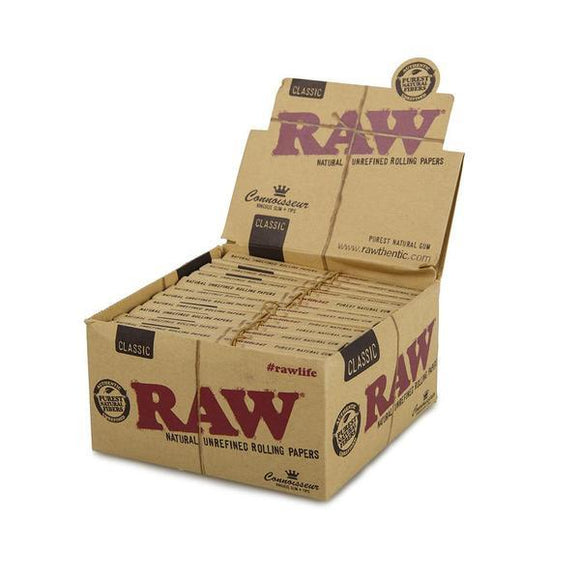 Raw Classic Connoisseur King Size Slim + Tips - 24ct