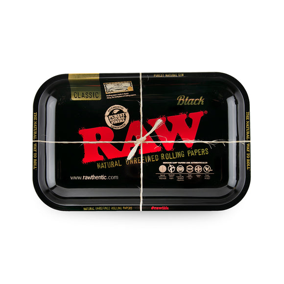RAW Rolling Tray - Black - Small