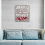 RAW Rustic Wood Sign - Good Stories