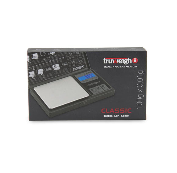 Truweigh Classic Digital Mini Scale 100G X 0.01G - Black