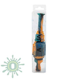 Aqua Silicone Nectar Collector - Teal / Orange Black Smoke Accessories