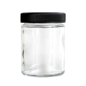 4oz Glass Jar - Black Cap - 90ct