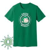 Green Monkey White Logo Mens T-Shirt Small / Kelly T-Shirts