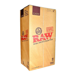 RAW Classic King Size Cones Bulk - 1400ct