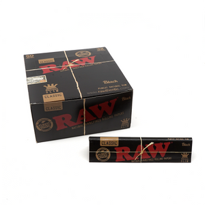 RAW Black Classic Unrefined King Size Slim - 50 ct