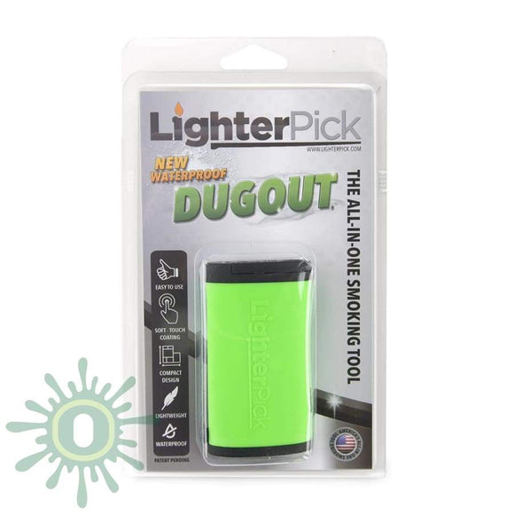 Lighterpick All-In-One Waterproof Smoking Dugout - Green