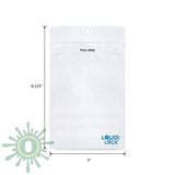 Loud Lock Grip N Pull Mylar Bags - White 1000Ct 1/2 Oz Collective Supplies