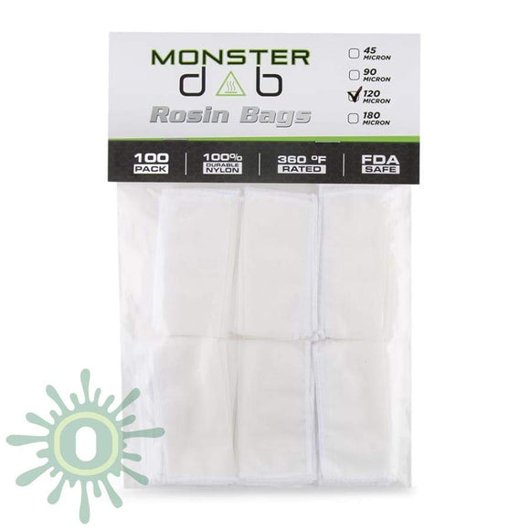 Monster Dab Rosin Bag - 120 Micron 2 X 4 100Ct Collective Supplies