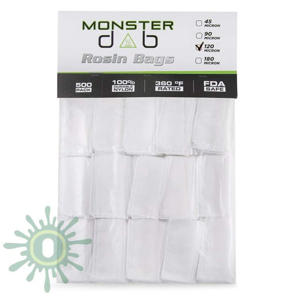 Monster Dab Rosin Bag - 120 Micron 2 X 4 500Ct Collective Supplies
