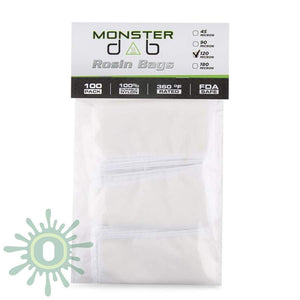 Monster Dab Rosin Bag - 120 Micron 3 X 6 100Ct Collective Supplies