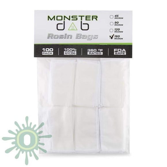Monster Dab Rosin Bag - 180 Micron 2 X 4 100Ct Collective Supplies