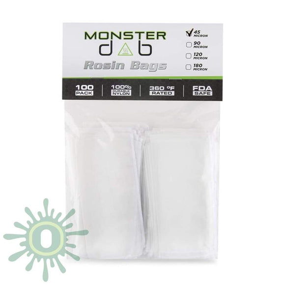Monster Dab Rosin Bag - 45 Micron 3 X 6 100Ct Collective Supplies