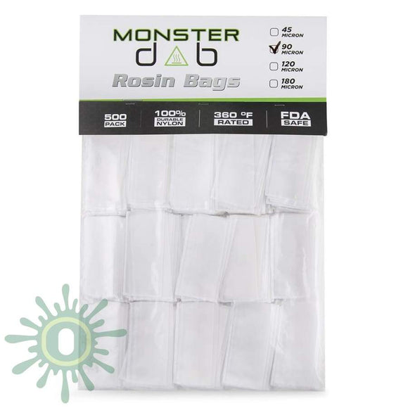 Monster Dab Rosin Bag - 90 Micron 2 X 4 500Ct Collective Supplies