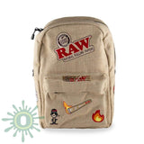 Raw X Rolling Paper Smell Proof Backpack - 2 Accessories