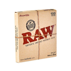 RAW Parchment Squares 100 Box