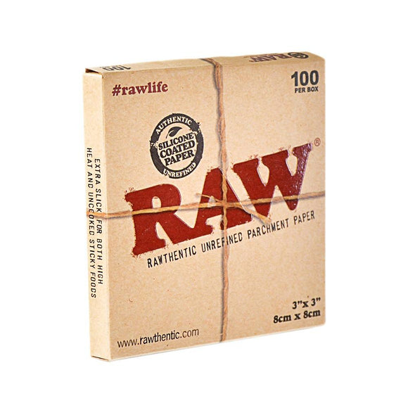 RAW Parchment Squares 100 Box