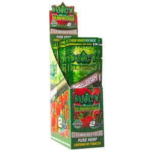 Juicy Jays Hemp Wraps Strawberry Flavor 25 CT